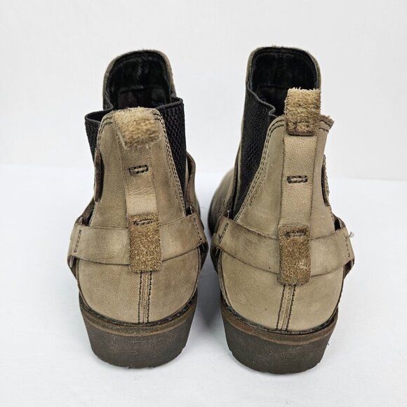 Teva De La Vina Dos Chelsea Taupe/Tan Waterproof Leather Ankle Boot 7.5 - Picture 7 of 10